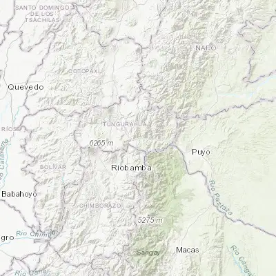 Map showing location of Baños (-1.396990, -78.422890)