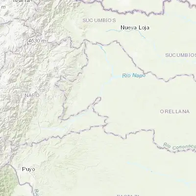 Map showing location of Boca Suno (-0.698320, -77.140830)