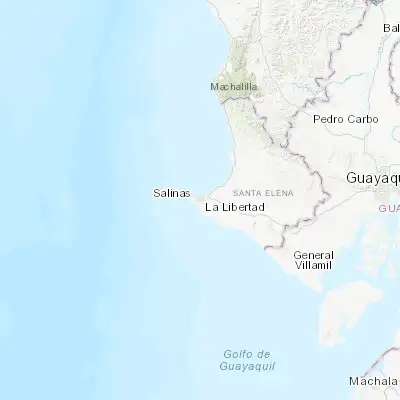 Map showing location of La Libertad (-2.233000, -80.910390)