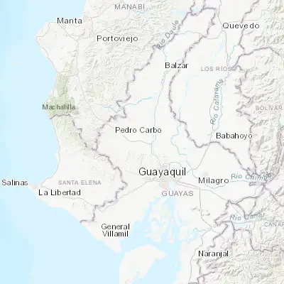 Map showing location of Lomas de Sargentillo (-1.883330, -80.083330)
