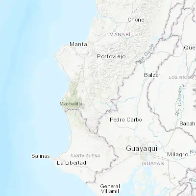 Map showing location of Paján (-1.552380, -80.429580)