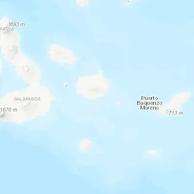 Map showing location of Puerto Ayora (-0.740180, -90.313800)