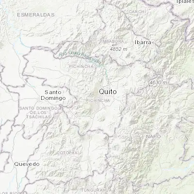 Map showing location of Quito (-0.229850, -78.524950)
