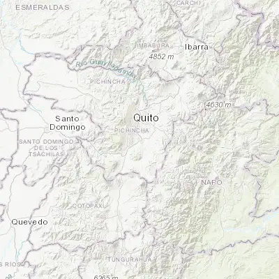 Map showing location of Sangolquí (-0.334050, -78.452170)