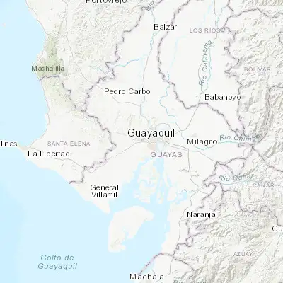 Map showing location of Santa Lucía (-2.183330, -80.000000)