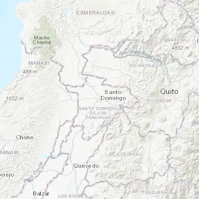 Map showing location of Santo Domingo de los Colorados (-0.253050, -79.175360)