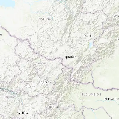 Map showing location of Tulcán (0.811870, -77.717270)