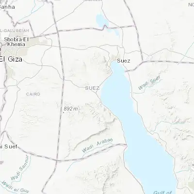 Map showing location of Ain Sukhna (29.600180, 32.316710)