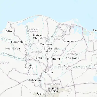 Map showing location of Ajā (30.941620, 31.290390)