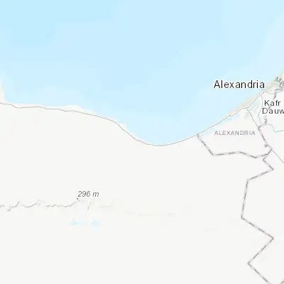 Map showing location of Al ‘Alamayn (30.830070, 28.955020)