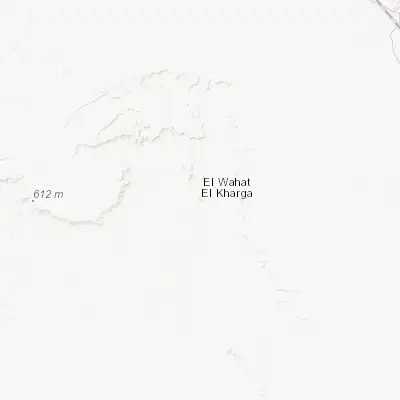 Map showing location of Al Khārjah (25.451010, 30.546530)