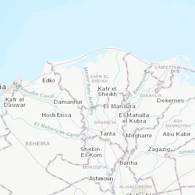 Map showing location of Kafr ash Shaykh (31.111740, 30.939910)