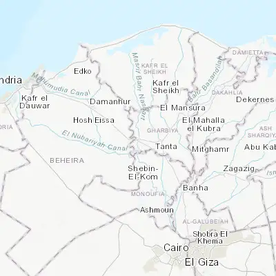 Map showing location of Kafr az Zayyāt (30.824800, 30.818050)