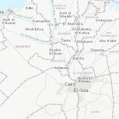Map showing location of Munūf (30.465970, 30.931990)