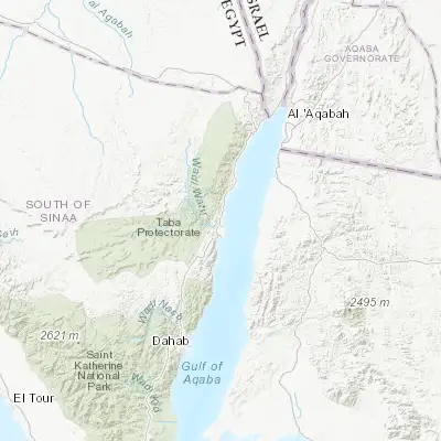 Map showing location of Nuwaybi‘a (29.046810, 34.663400)