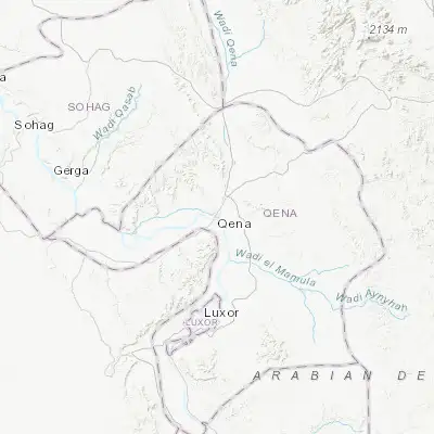 Map showing location of Qinā (26.164180, 32.726710)