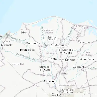 Map showing location of Quţūr (30.972250, 30.956140)
