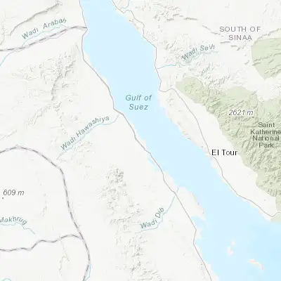 Map showing location of Ras Gharib (28.358310, 33.078290)