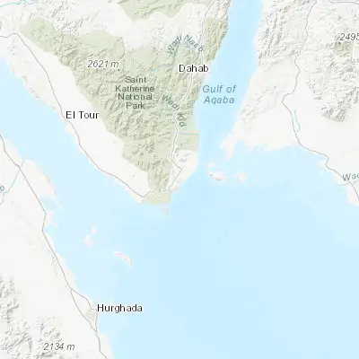 Map showing location of Sharm el-Sheikh (27.915820, 34.329950)