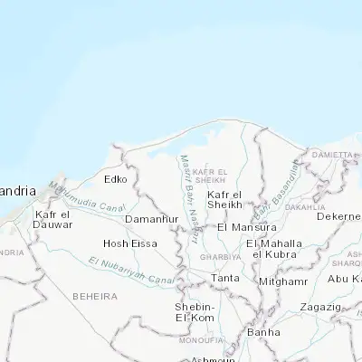 Map showing location of Sīdī Sālim (31.271330, 30.786170)