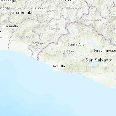 Map showing location of Nahuizalco (13.777500, -89.736670)