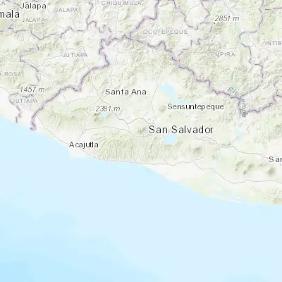 Map showing location of Nuevo Cuscatlán (13.648610, -89.265280)