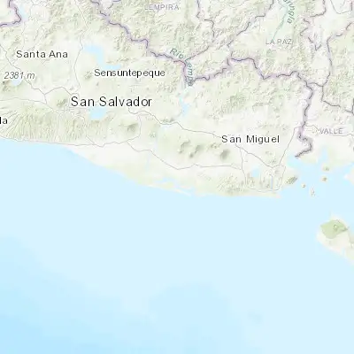 Map showing location of Puerto El Triunfo (13.283330, -88.550000)