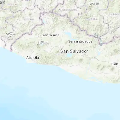 Map showing location of Rosario de Mora (13.575280, -89.208890)