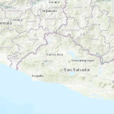 Map showing location of San Pablo Tacachico (13.975560, -89.340000)