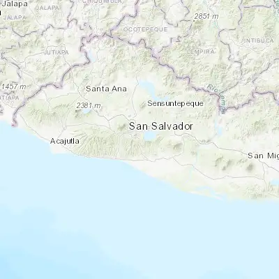 Map showing location of Santo Tomás (13.640830, -89.133330)