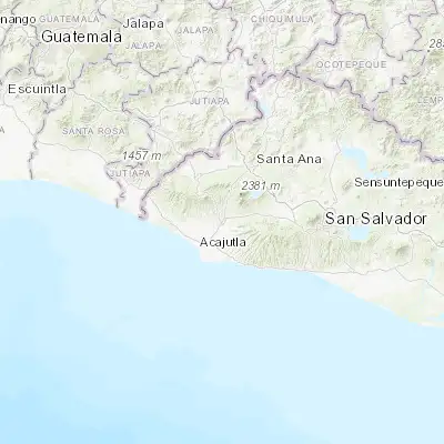 Map showing location of Sonsonate (13.718890, -89.724170)