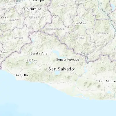 Map showing location of Suchitoto (13.938060, -89.027780)