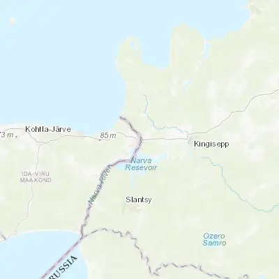 Map showing location of Narva (59.377220, 28.190280)