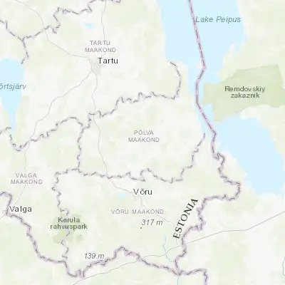 Map showing location of Põlva (58.060280, 27.069440)