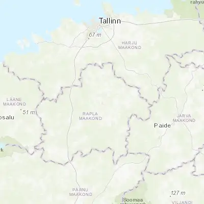 Map showing location of Rapla (59.007220, 24.792780)