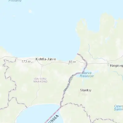 Map showing location of Sillamäe (59.396970, 27.763310)