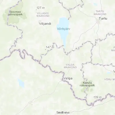Map showing location of Tõrva (58.002780, 25.935000)