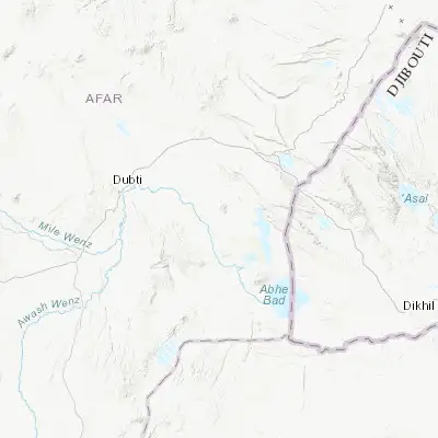 Map showing location of Asaita (11.568380, 41.438690)