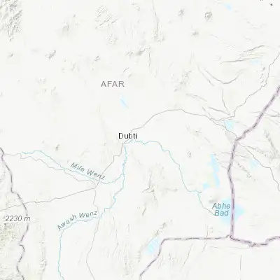 Map showing location of Dubti (11.732920, 41.082000)