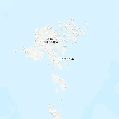 Map showing location of Hoyvík (62.034070, -6.781270)