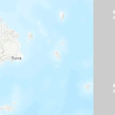 Map showing location of Levuka (-18.066670, 179.316670)