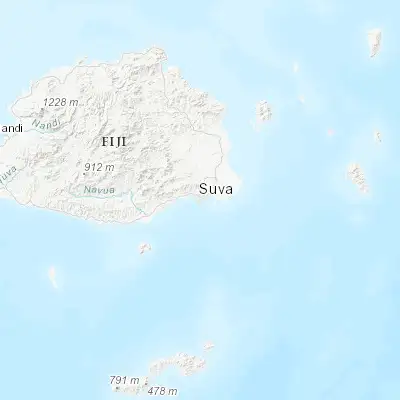 Map showing location of Suva (-18.141610, 178.441490)