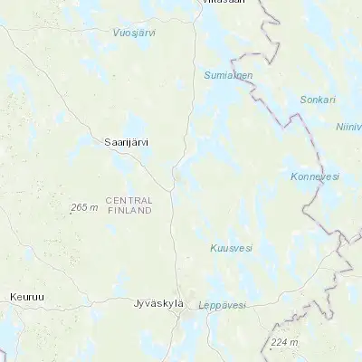 Map showing location of Äänekoski (62.600000, 25.733330)