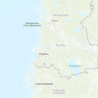 Map showing location of Eurajoki (61.200000, 21.733330)