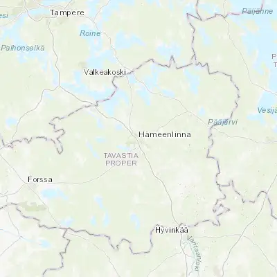 Map showing location of Hämeenlinna (60.995960, 24.464340)