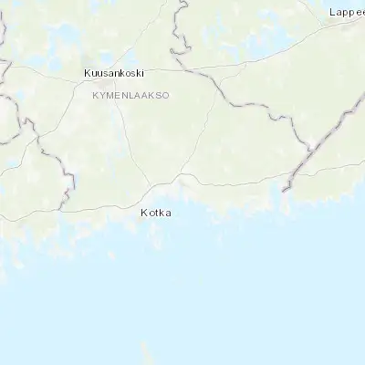 Map showing location of Hamina (60.569740, 27.197940)
