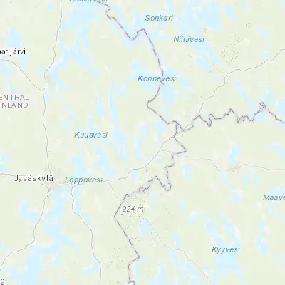 Map showing location of Hankasalmi (62.383330, 26.433330)