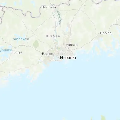 Map showing location of Helsinki (60.169520, 24.935450)