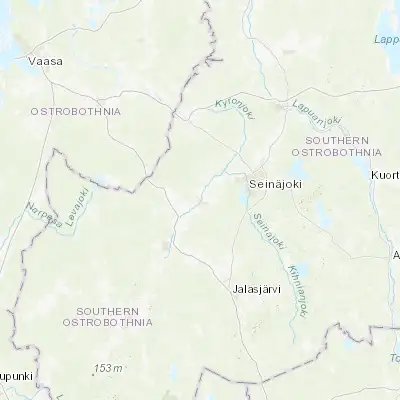Map showing location of Ilmajoki (62.733330, 22.566670)