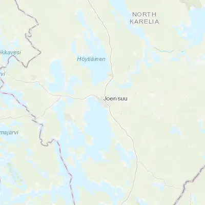 Map showing location of Joensuu (62.601180, 29.763160)